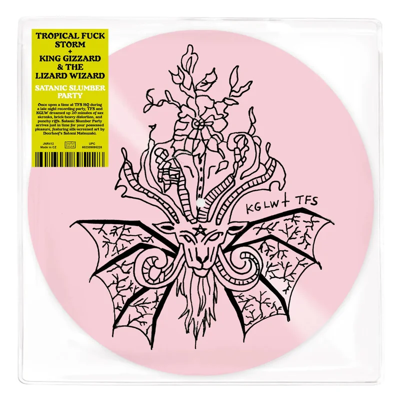 TROPICAL FUCK STORM & KING GIZZARD & THE LIZARD WIZARD - Satanic Slumber Party - 12-inch - Silkscreened Pink Vinyl [OCT 25]