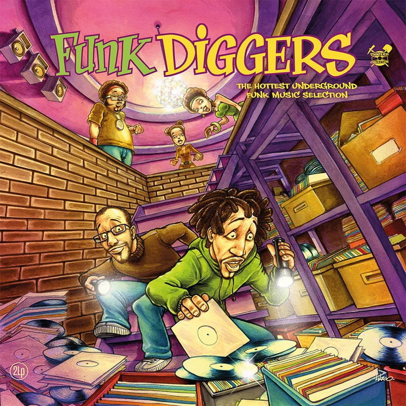 VARIOUS - Funk Diggers - The Hottest Underground Funk Music Selection - 2LP - Vinyl