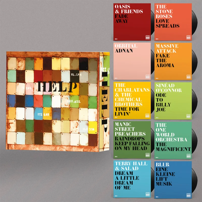VARIOUS - HELP (30th Anniversary) - 10 x 7'' - Hand Numbered Vinyl Box Set