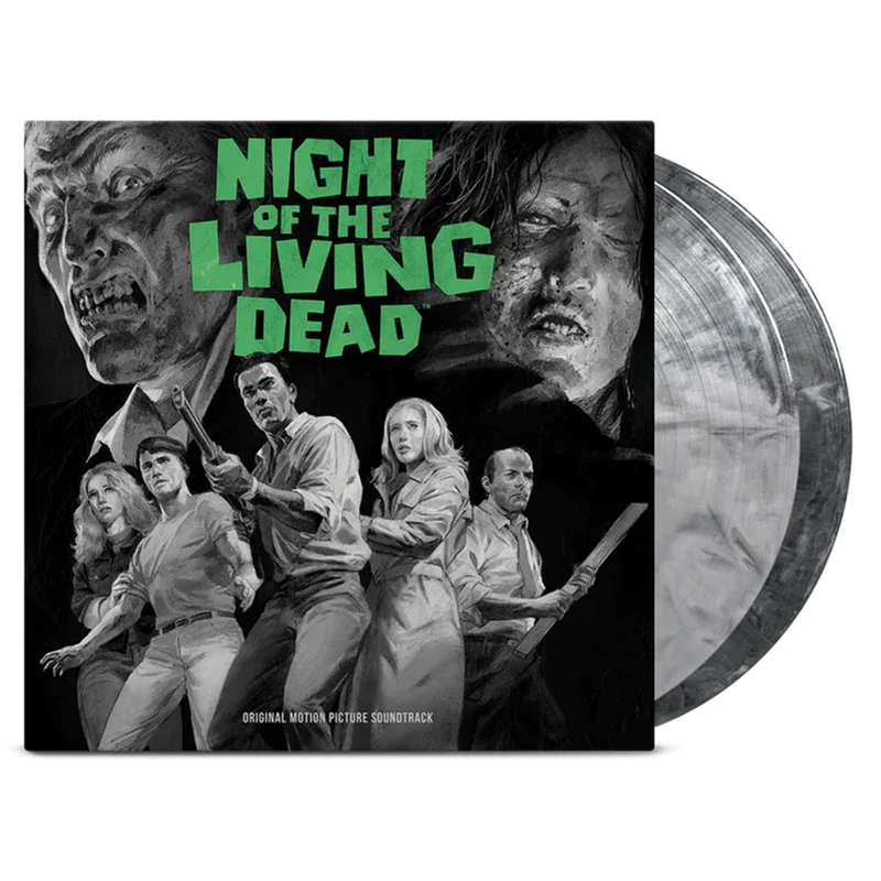 VARIOUS - Night Of The Living Dead (Complete Original Soundtrack) [Reissue] - 2LP - 180g Black and White Hand Poured Colour Vinyl [OCT 11]