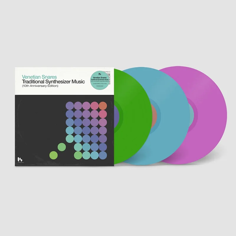 VENETIAN SNARES - Traditional Synthesizer Music (10th Anniversary Edition) - 3LP - Green / Blue / Pink Coloured Vinyl [APR 3]