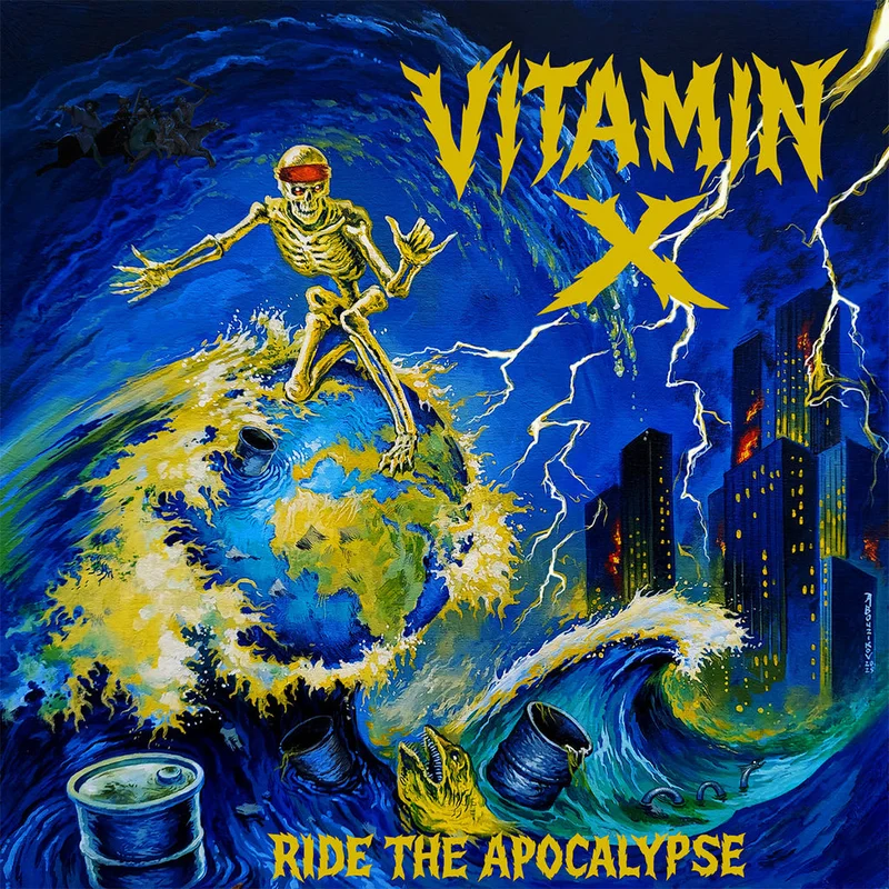 VITAMIN X - Ride The Apocalypse - LP - 'Transparent Lime' Coloured Vinyl [MAR 13]