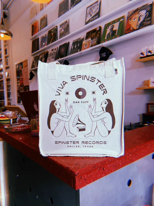 Viva Spinster Records Tote Bag Tan