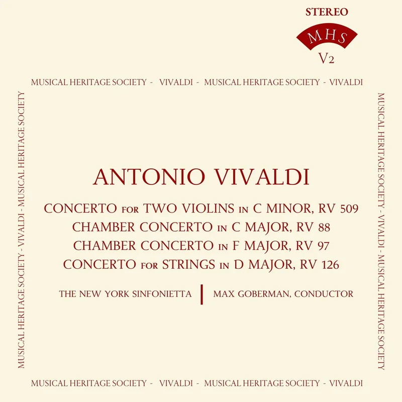 Vivaldi: Concertos (Vol. 02) - Max Goberman, New York Sinfonietta