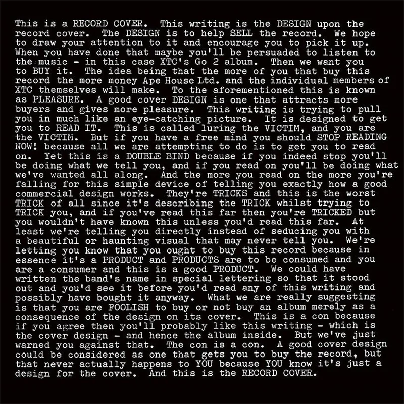 XTC - Go 2 (Remastered and Expanded w/ Go+ EP) - 2LP - Gatefold 200g Vinyl